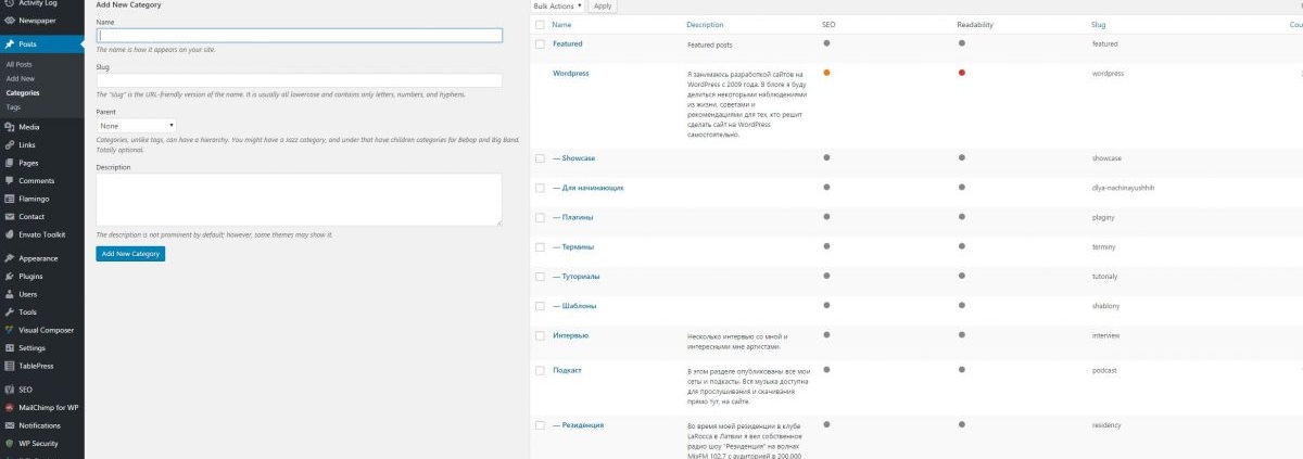 Что такое таксономия 1 post categories