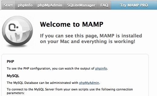 mamp-startpage