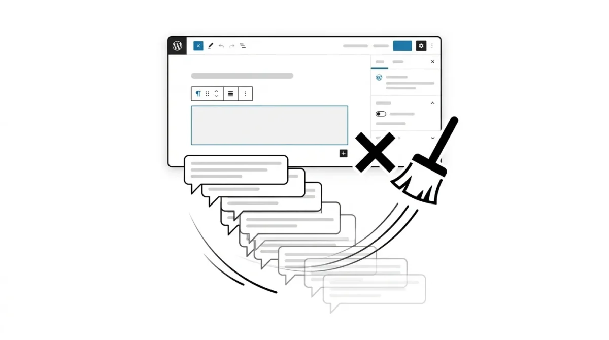 Kā vienā rāvienā izdzēst visus WordPress komentārus? 1