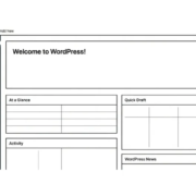 Как убрать приветственную панель из админки WordPress 2