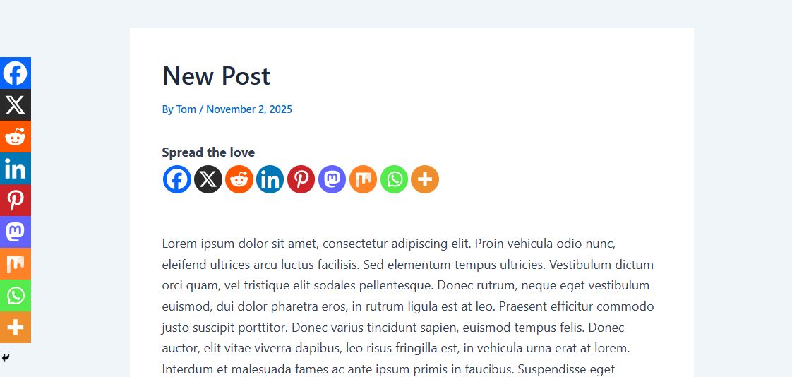 Как добавить кнопки «Поделиться» в WordPress 4 WordPress