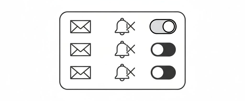 Как отключить автоматические уведомления об обновлениях по e-mail 1