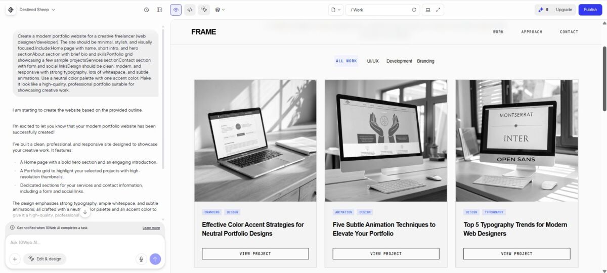 10Web AI Website Builder