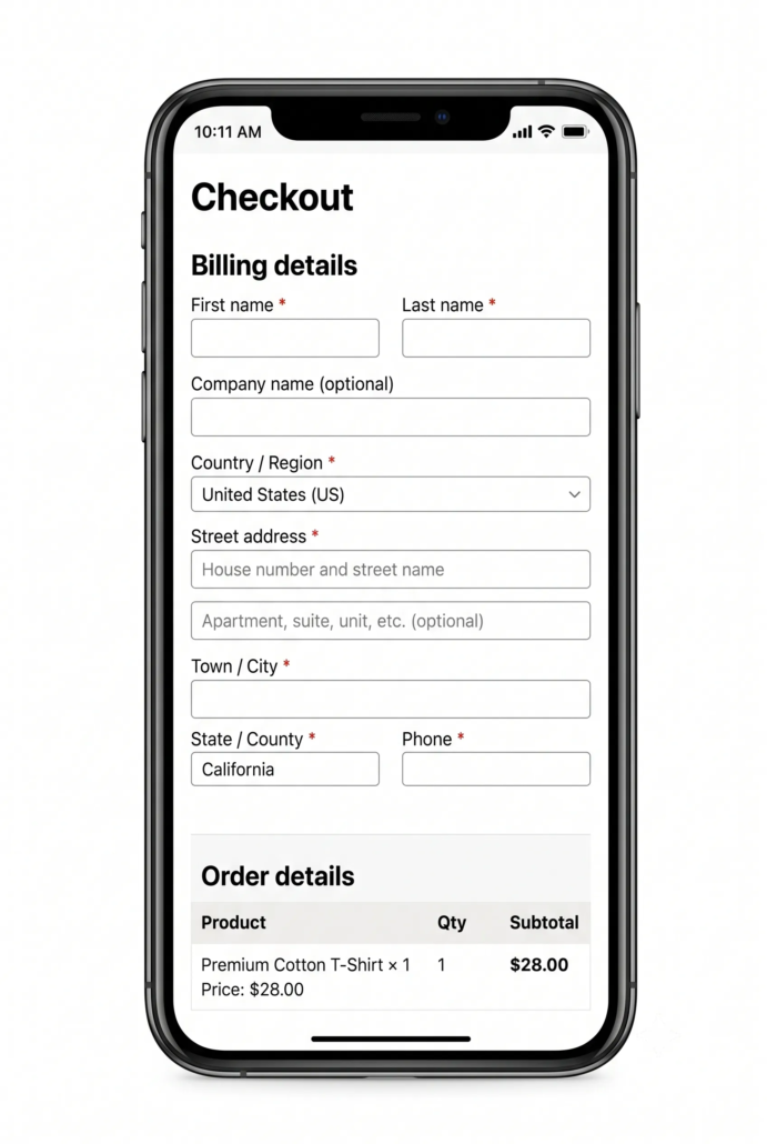 mobile checkout
