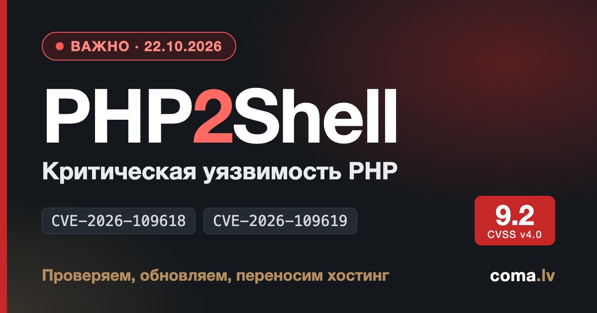 PHP2Shell — критическая уязвимость PHP CVE-2026-109618 и CVE-2026-109619
